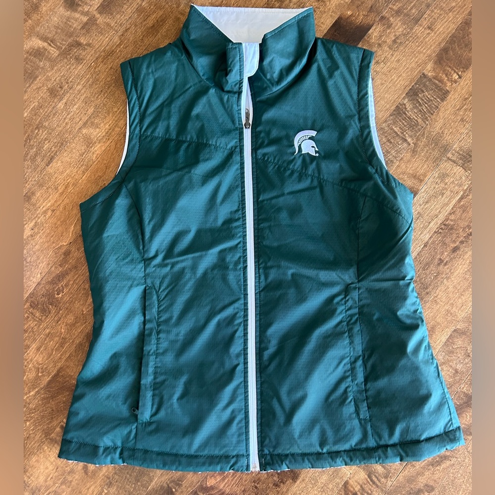 Michigan State MSU Reversible Columbia Vest size XL